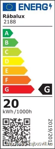 RÁBALUX 2188 Aniela, függeszték, LED 20W, króm