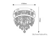 KIFUTÓ RÁBALUX 2236 Pallas,bel.menny,LED20W+3xE14,króm,D30cm