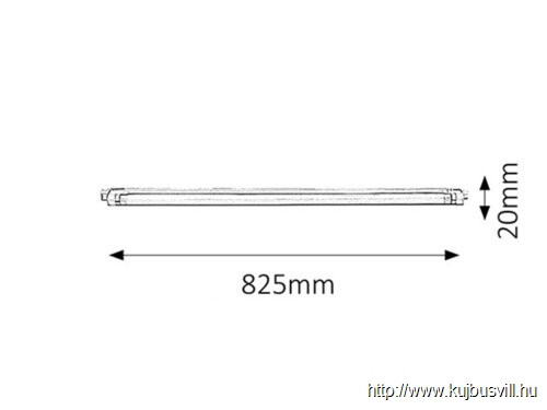 KIFUTÓ RÁBALUX 2345 Slim fénycsöves lámpatest T4, 30W