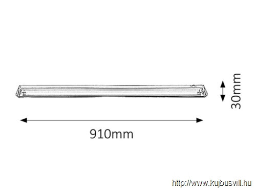KIFUTÓ RÁBALUX 2363 Easy light fénycs lámpatest T5 21W fehér