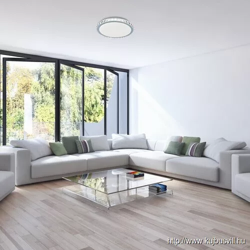 RÁBALUX 2420 Cressida,bel.menny,LED 24W, króm,D40cm