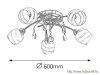 RÁBALUX 2622 Melissa mennyezeti E14 5x max60W króm