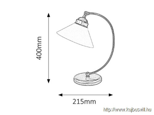 RÁBALUX 2702 Marian asztali lámpa E27 1x60W bronz