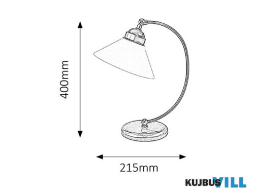 RÁBALUX 2702 Marian asztali lámpa E27 1x60W bronz
