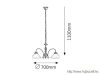 RÁBALUX 2703 Marian 3ágú csillár E27 3x60W bronz