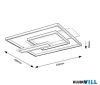 KIFUTÓ RÁBALUX 2932 Herkules,belt.menny. LED50W,fek.,53,5cm