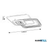RÁBALUX 2937 Stregobor,belt.menny.LED48W, 49,5x49,5cm