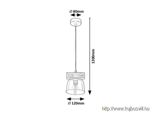 RÁBALUX 3118 Cardamom,belt.függ,E14 1xMAX40W,ez.t.D12