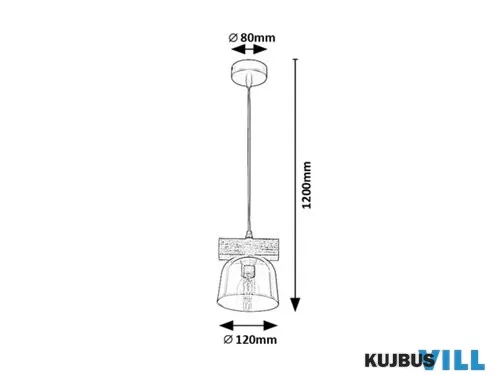 RÁBALUX 3118 Cardamom,belt.függ,E14 1xMAX40W,ez.t.D12