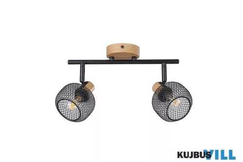 RÁBALUX 3128 Grendel,bel.spot,E14 2xMAX40W,bükk, fek.