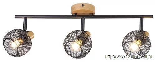 RÁBALUX 3129 Grendel,bel.spot,E14 3xMAX40W,bükk, fek.