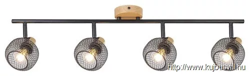 RÁBALUX 3130 Grendel,bel.spot,E14 4xMAX40W,bükk, fek.