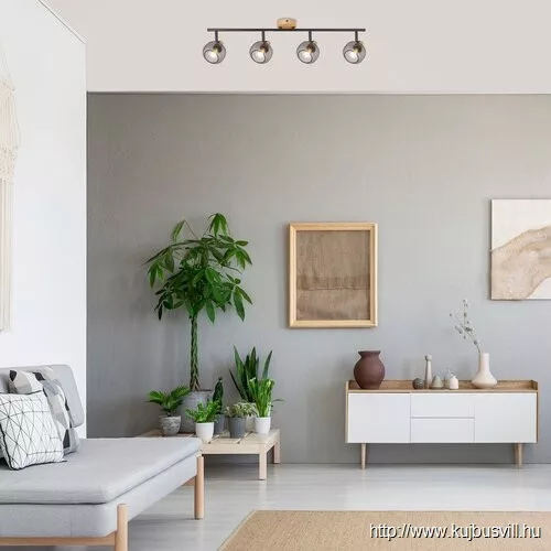 RÁBALUX 3130 Grendel,bel.spot,E14 4xMAX40W,bükk, fek.