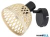 RÁBALUX 3133 Rattan,bel.spot,E14 1xMAX15W,fekete