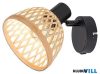 RÁBALUX 3133 Rattan,bel.spot,E14 1xMAX15W,fekete