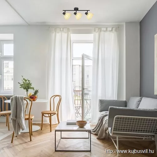 RÁBALUX 3135 Rattan,bel.spot,E14 3xMAX15W,fekete