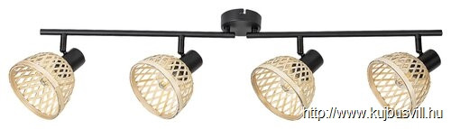 RÁBALUX 3136 Rattan,bel.spot,E14 4xMAX15W,fekete