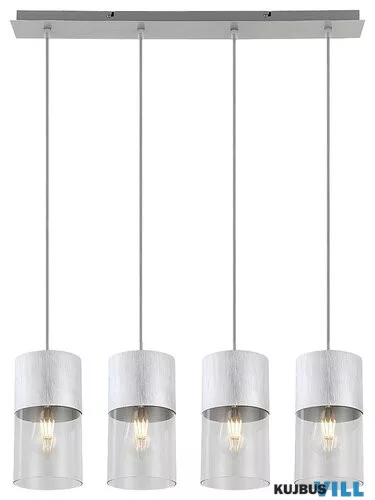 RÁBALUX 3156 Zelkova,belt.függ.E27 4xMAX40W,s.alu,D12