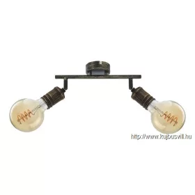 RÁBALUX 3215 Fidel,bel.spot,E27 2xMAX25W,ant.arany