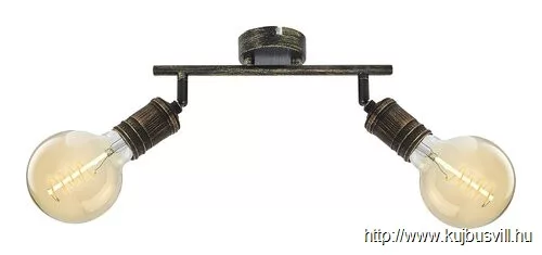 RÁBALUX 3215 Fidel,bel.spot,E27 2xMAX25W,ant.arany