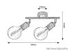 RÁBALUX 3215 Fidel,bel.spot,E27 2xMAX25W,ant.arany