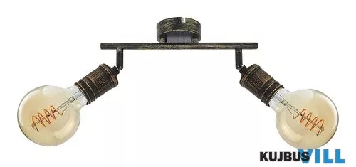 RÁBALUX 3215 Fidel,bel.spot,E27 2xMAX25W,ant.arany