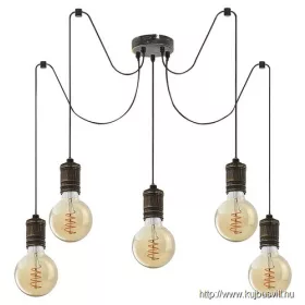 RÁBALUX 3218 Fidel,bel.függ,E27 5xMAX25W,ant.a.