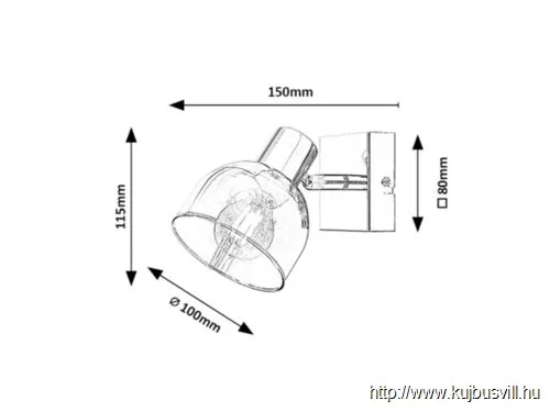 RÁBALUX 3248 Tarien,bel.spot,E14 1xMAX40W,króm