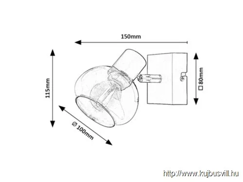 RÁBALUX 3295 Sullivan,bel.spot,E14 1xMAX40W,fekete