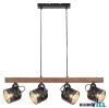 RÁBALUX 3300 Rotem,belt.függ.E14 4XMAX40W,fekete,dió