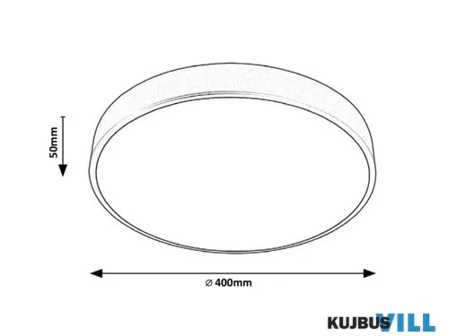 RÁBALUX 3314 Tesia,bel.menny,LED 36W, m.fekete,D40cm