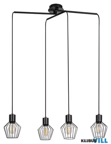 RÁBALUX 3540 Belano,bel.Függ.E27 4x MAX 40W,fekete