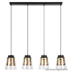 RÁBALUX 3544 Zenaida,bel.Függ.E27 4x MAX 60W,m.fekete
