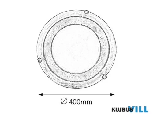KIFUTÓ RÁBALUX 3714 Laretta menny. D40 E27 2x60W bronz köröm