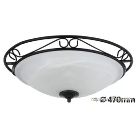RÁBALUX 3723 Athen menny.D47 E27 3x60W matt fekete