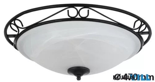 RÁBALUX 3723 Athen menny.D47 E27 3x60W matt fekete