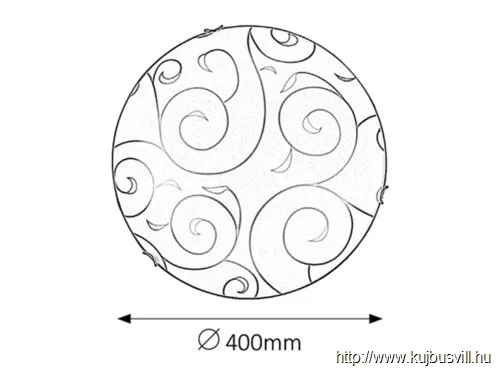RÁBALUX 3853 Harmony lux menny.D40E27 2x60Wkróm/fehér