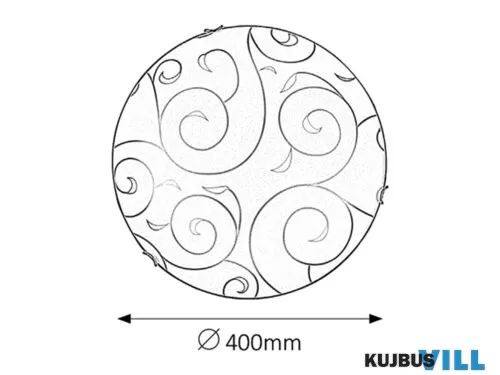 RÁBALUX 3853 Harmony lux menny.D40E27 2x60Wkróm/fehér