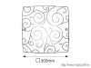 RÁBALUX 3854 Harmony lux menny. 300x300 E27 60Wkr/feh