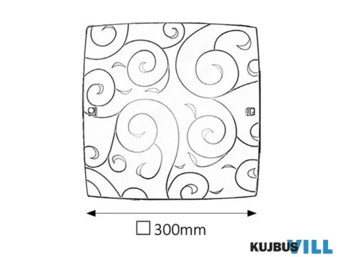 KIFUTÓ RÁBALUX 3854 Harmony lux menny. 300x300 E27 60Wkr/feh