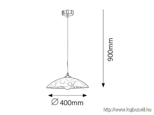 RÁBALUX 3856 Harmony lux függ.fix D40 E27 60W sztkróm