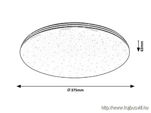 RÁBALUX 3875 Toma, bel.menny,.LED 30W, króm,D37,5cm