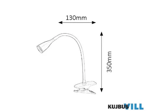 RÁBALUX 4195 Jeff csiptetős asztali LED 4,5W,kék
