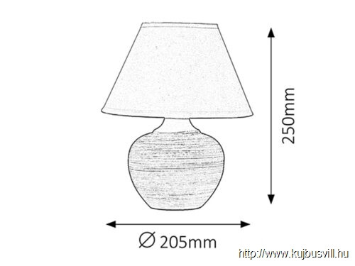 RÁBALUX 4391 Molly kerámia asztali E14 40W bézs/fehér