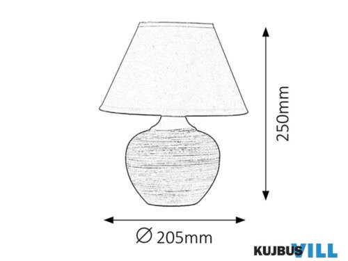 RÁBALUX 4391 Molly kerámia asztali E14 40W bézs/fehér