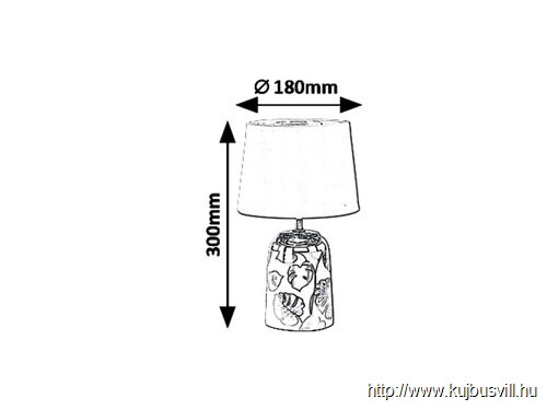 RÁBALUX 4548 Sonal Asztali E14 1X MAX 40W ezüst/fehér