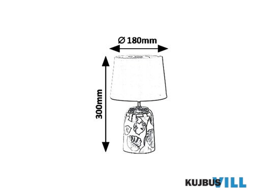 RÁBALUX 4548 Sonal Asztali E14 1X MAX 40W ezüst/fehér