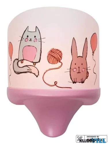 KIFUTÓ RÁBALUX 4570 Cathy wall light, macska és nyúl mintás