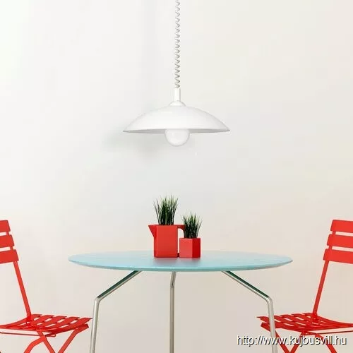 RÁBALUX 4780 Round függ D40 E27 60W, rollys, fehér