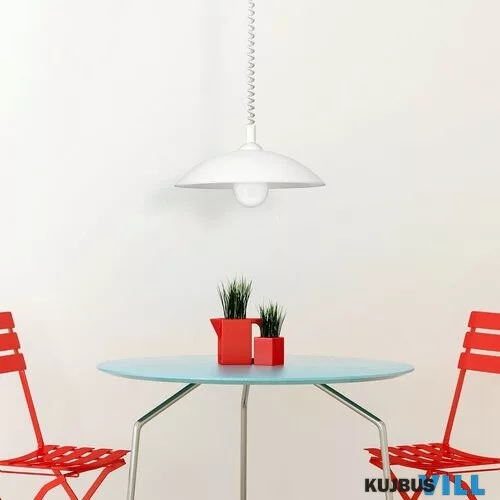 RÁBALUX 4780 Round függ D40 E27 60W, rollys, fehér